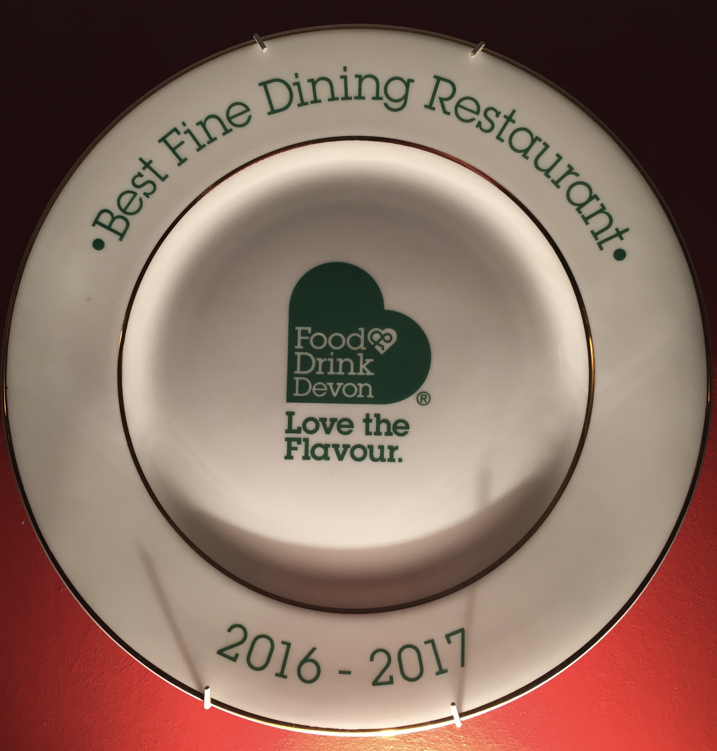 Best Fine Dining Restaurant –Food and Drink Devon 2016 - 2017 The Old Vienna restaurant Torquay